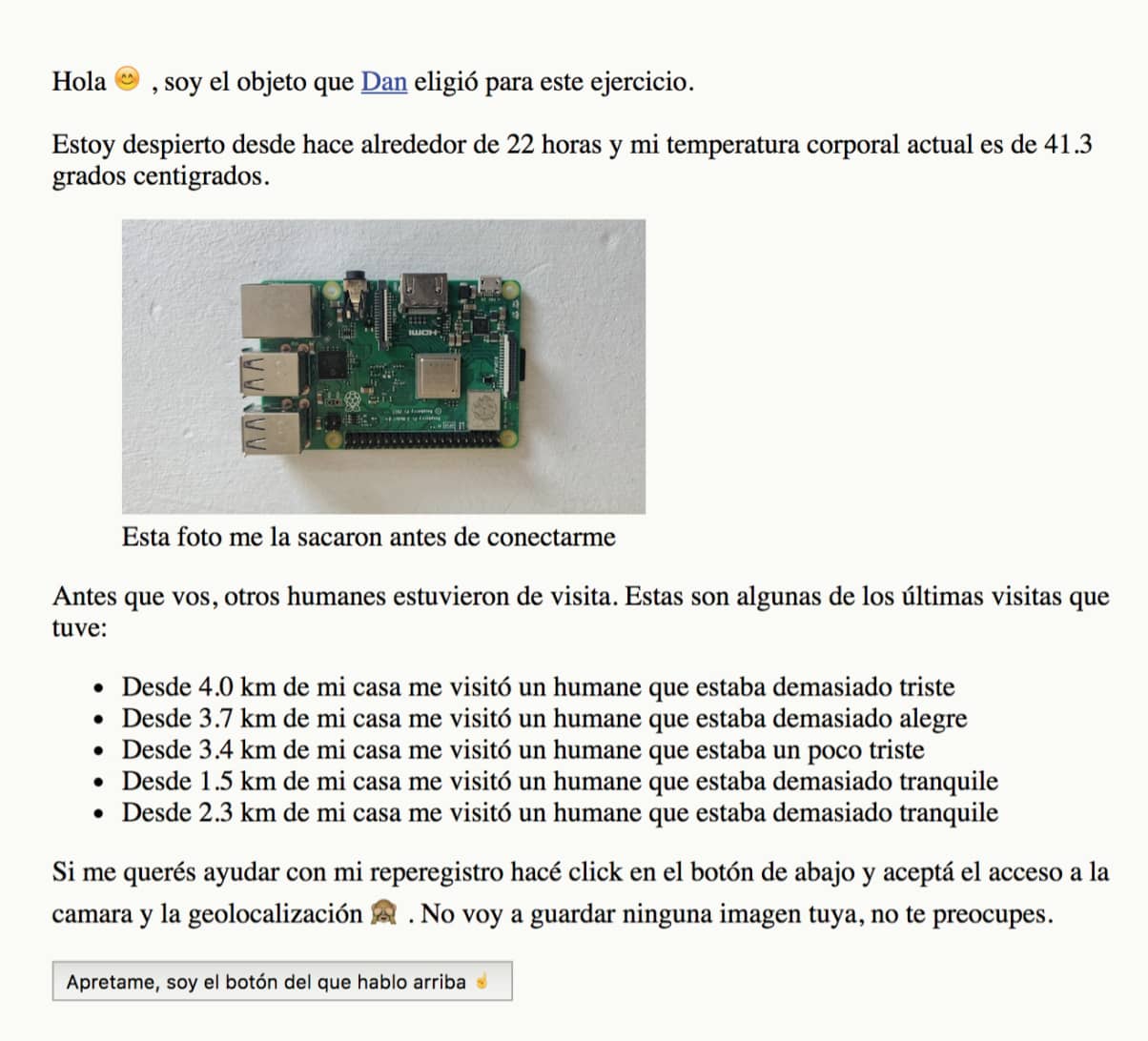 Sitio en la Raspi
